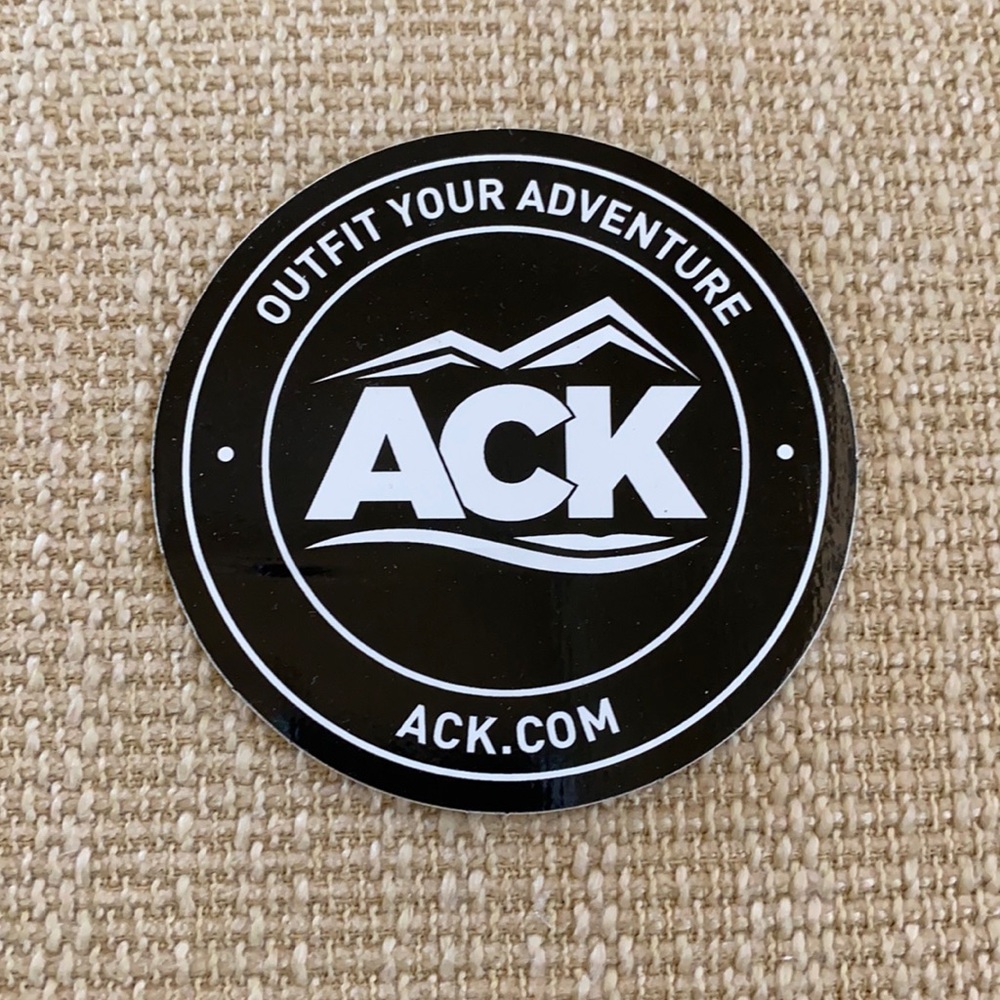 ACK ack.com outfit your adventure sticker
